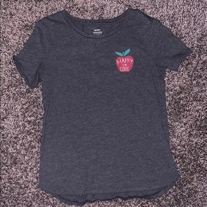 Women's Happy To The Core Short Sleeve Grey